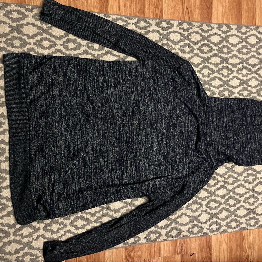 Navy blue cowl neck sweater